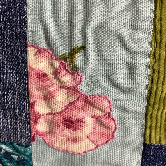 Handmade Upcycled Denim Tote/Shoulder Bag, Multicolored - Picture 5 of 5